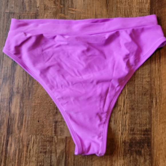 Body Glove Purple High Cut Cheeky Bikini Bottoms - Picture 3 of 6
